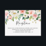 Botanische Hochzeitsempfehlung in Rosa Begleitkarte<br><div class="desc">Elegante Blush rosa / pfirsichfarbene, blumengeschmückte Rezeptionskarte mit einem Blumenstrauß aus sanften pastellfarbenen Rose, Peonies und Hydrangeas in Rosa-, Pfirsich- und Cremetönen mit üppig grünen botanischen Blätter und Eukalyptus-Blätter. Eine moderne Design-Wahl, die sich perfekt für den Frühjahr- und Sommerspass Rosa-Hochzeitsfeiern eignet. Mehr passende Designs und Variationen finden Sie in meinem...</div>