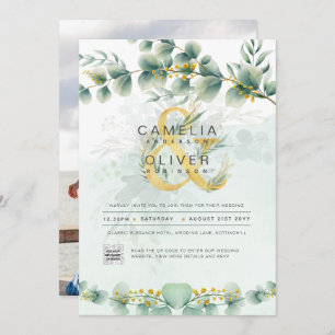 Botanische Hochzeitsfeier im Grünen Einladung