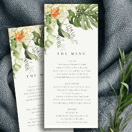 Botanische Hochzeitskarte für tropische Orangen Einladung