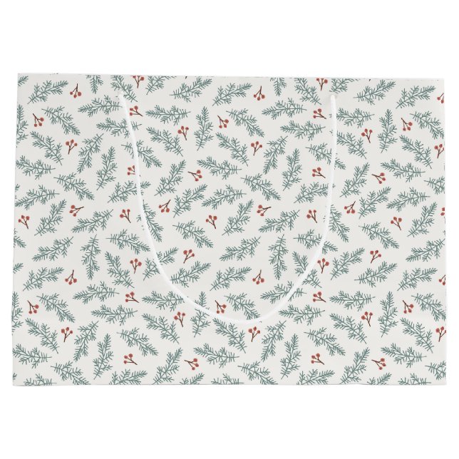 Botanische Hochzeitstorte Große Geschenktüte (Rückseite)