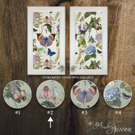 Botanische Hütte der floralen Vintagen Schmetterli Keramikknauf