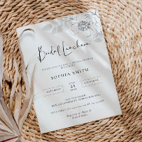 Botanische Illustration Bridal Luncheon Einladung