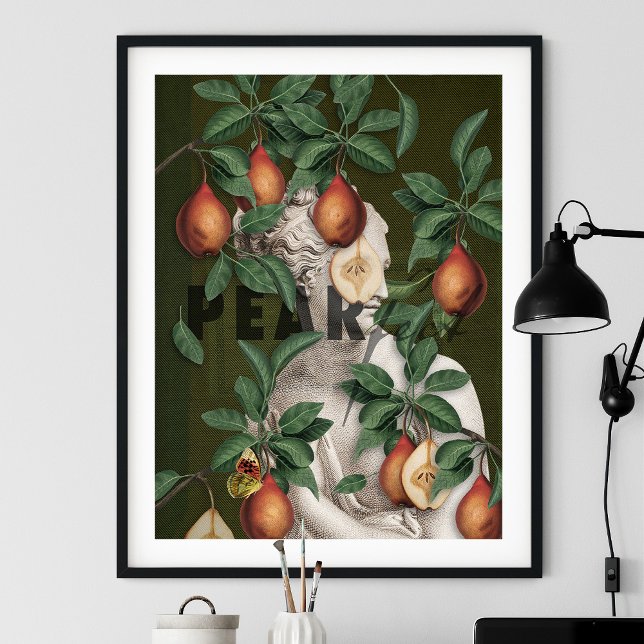 Botanische Illustration Collage Venus Poster (Von Creator hochgeladen)