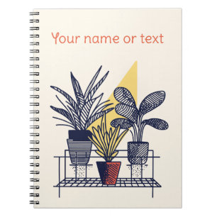Botanische Illustration - Pflanze Notizblock