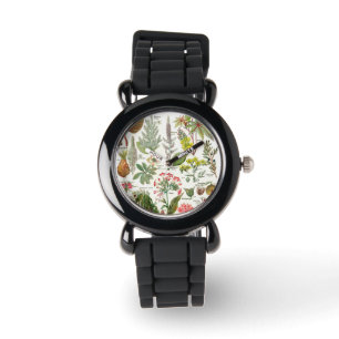 Botanische Illustrationen - Große Pflanze Armbanduhr