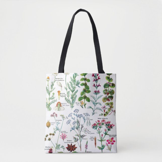 Botanische Illustrationen - Larousse Pflanzen Tasche (Vorderseite)