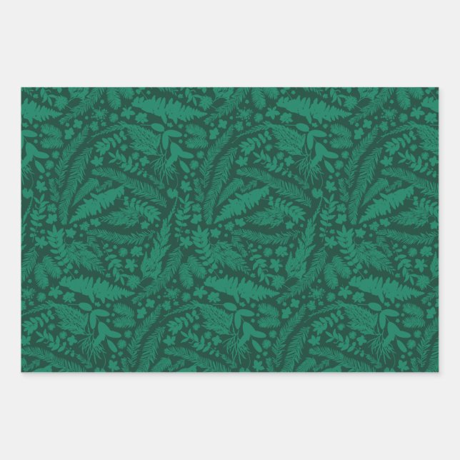 Botanische Impressionen Geschenkpapier Set (Vorderseite)