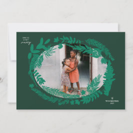 Botanische Impressionen Horizontal Rahmen Weihnach Feiertagskarte