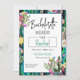 Botanische Kaktus + Florals I Einladung