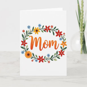 Botanische Karte für Mama