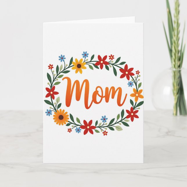 Botanische Karte für Mama (Vorderseite)