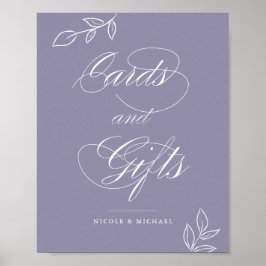 Botanische Karten und Geschenke mit Hochzeitszeich Poster