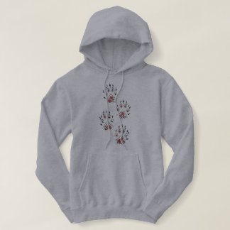 Botanische Katzenliebhaber-Silhouette Hoodie