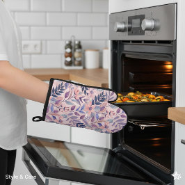 Botanische KI Art Oven Mitt für zeitgenössische Nu Ofenhandschuh