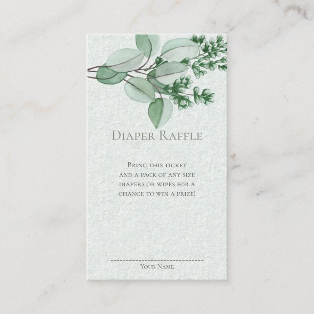 Botanische Kirschblüten Wasserfarbe Windelung Begleitkarte (Vorderseite)