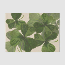 Botanische Kleeblatt-Fotos auf kundenspezifischer Seidenpapier