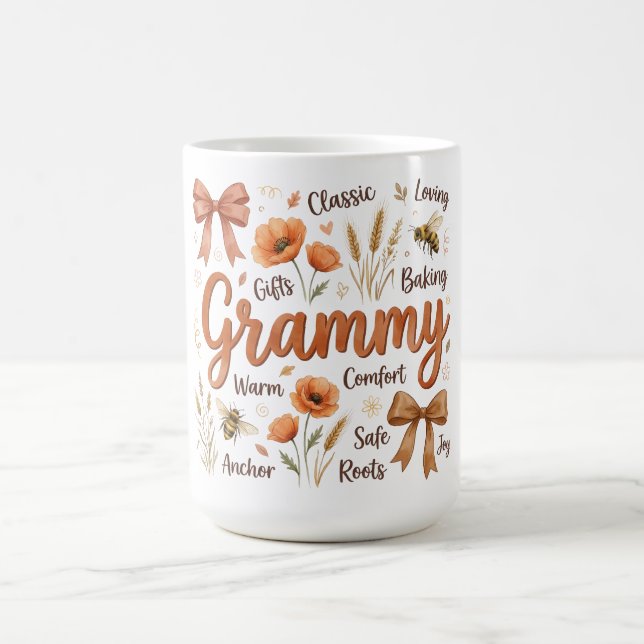Botanische Kokette Muttertag/Grammy Kaffeetasse (Mittel)