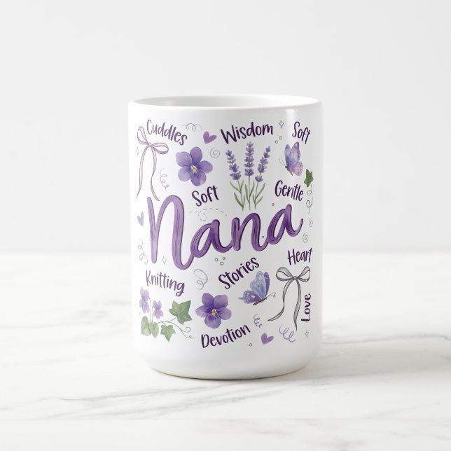 Botanische Kokette Muttertag/Nana Kaffeetasse (Mittel)