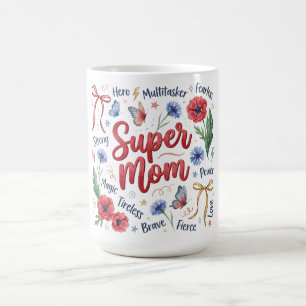 Botanische Kokette Muttertag/Super-Mama Kaffeetasse