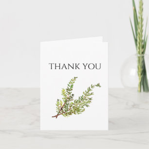 Botanische Kräuter Thyme Watercolor Danke Einladung