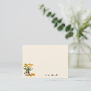 Botanische Kräuterillustration Persönliches Schrei Mitteilungskarte