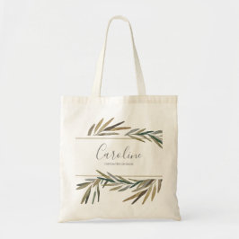Botanische Kräuterpflanze Personalisiert Tragetasche