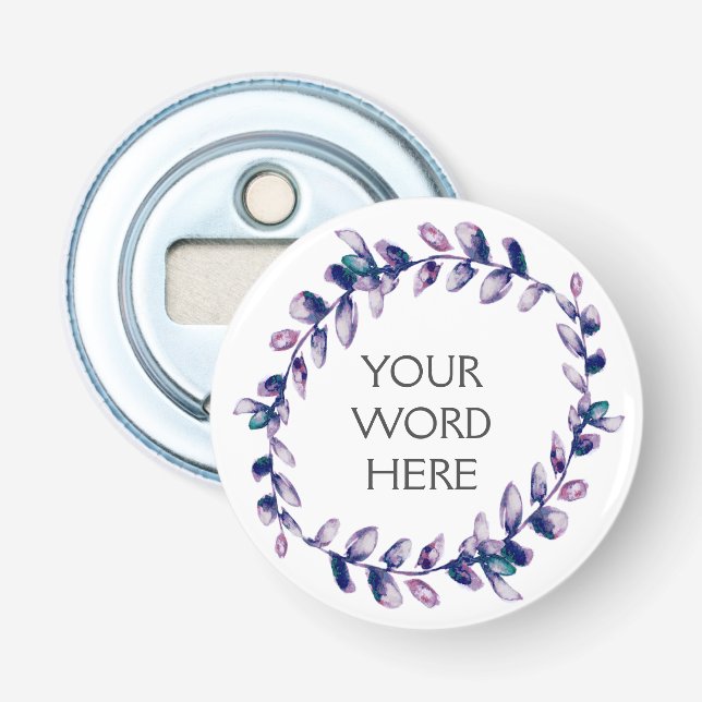 Botanische Krone - Luna - Flaschenöffner (Vorderseite)