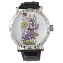 Botanische Kunst Armbanduhr
