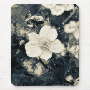 Botanische Kunst der launischen Anemonenblüte Mousepad