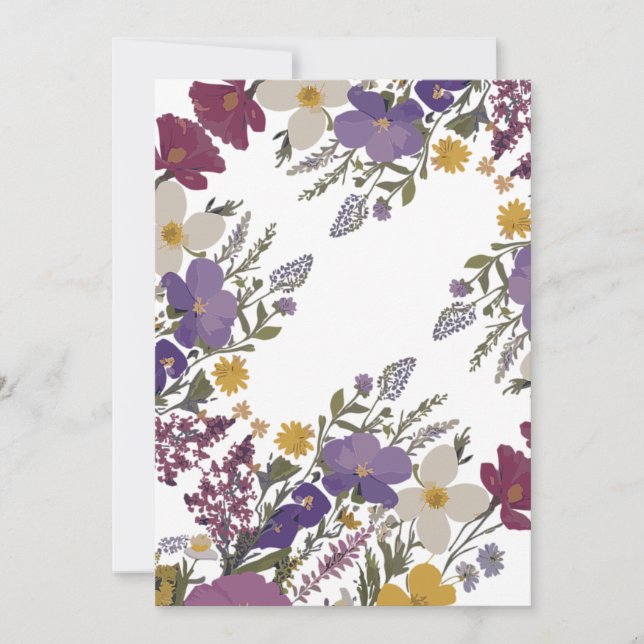 Botanische Kunst Einladung (Vorderseite)