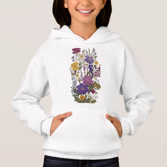 Botanische Kunst Hoodie (Vorderseite)