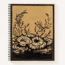 Botanische Kunstblühende Pflanze Notizbuch