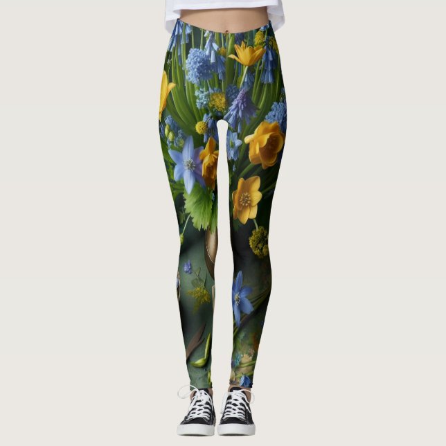 Botanische Leggings (Vorderseite)