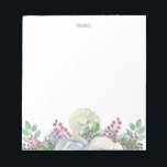 Botanische Lehrerin für Wasserfarbe Notizblock<br><div class="desc">Botanische Lehrerin für Wasserfarbe Frau Notepad</div>