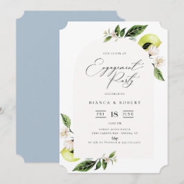 botanische Lemons-Arch-Rahmen-Engagement-Party Einladung