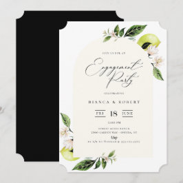 botanische Lemons-Arch-Rahmen-Engagement-Party Einladung