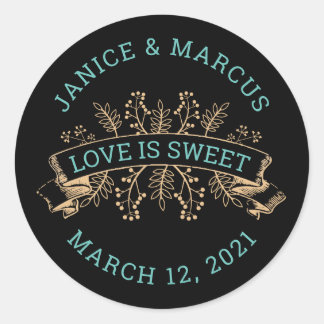 Botanische Liebe ist Sweet Stickers