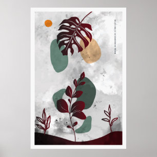 Botanische Linie Art Poster