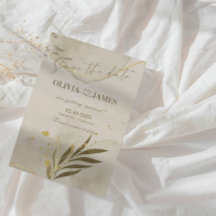Botanische Luxus-Hochzeitseinladungskarte zur Vora