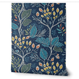 Botanische Marine Midnight Garden Tapete