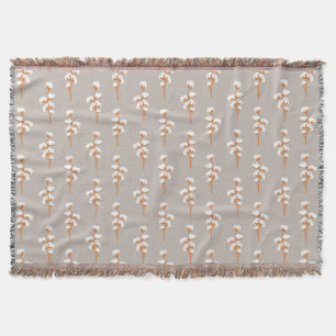 Botanische Minimalistische Baumwollabteilung Decke
