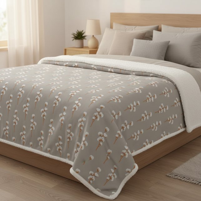 Botanische Minimalistische Baumwollabteilung Sherpadecke (Von Creator hochgeladen)