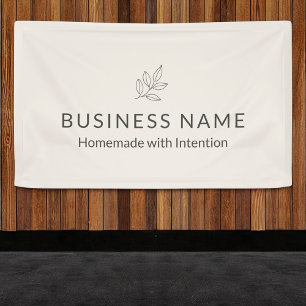 Botanische Minimalistische Darstellung von Busines Banner