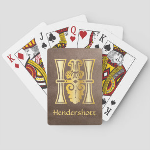 Botanische mittelalterliche Dekorative Hauptstadt  Spielkarten