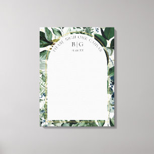 Botanische moderne Unterschrift Leinwanddruck