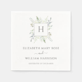 Botanische Monographie Serviette