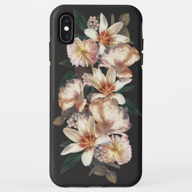 Botanische Moody Tulips und Berries Case-Mate iPhone Hülle (Rückseite)