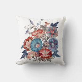 Botanische Morgenglorien Blume Bouquet Kissen