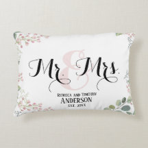 Botanische Mr Mrs personalisierte Hochzeit Neuverm
