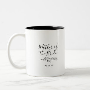 Botanische Mutter Braut Zwei-Ton-Kaffeetasse   S&W Zweifarbige Tasse